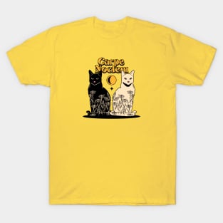 Carpe Noctem Black Cat in yellow T-Shirt